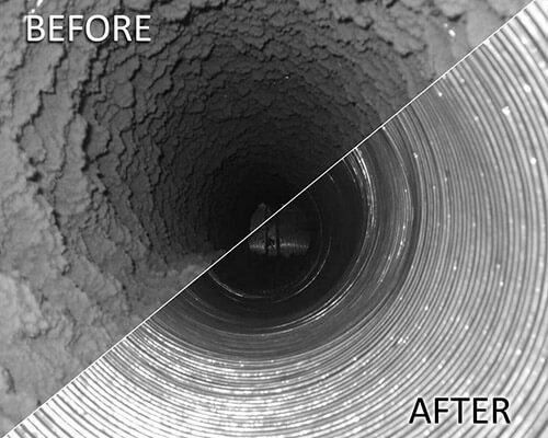 AC Duct-before-after